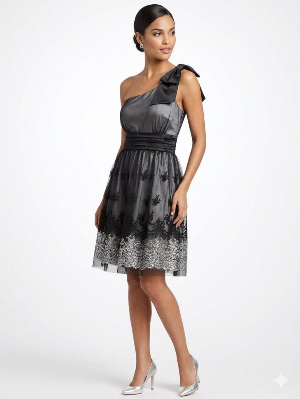 Vtg Taboo Womens Formal Dress Sz S Fairy Whimsigoth Babydoll Y2K  One Shoulder